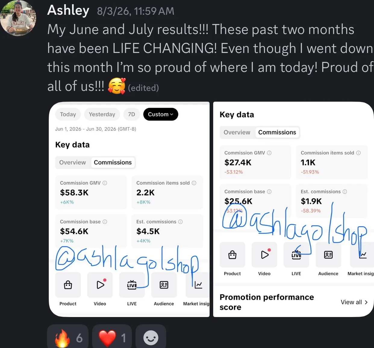Client review screenshot