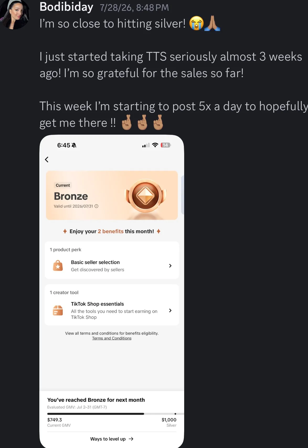 Client review screenshot