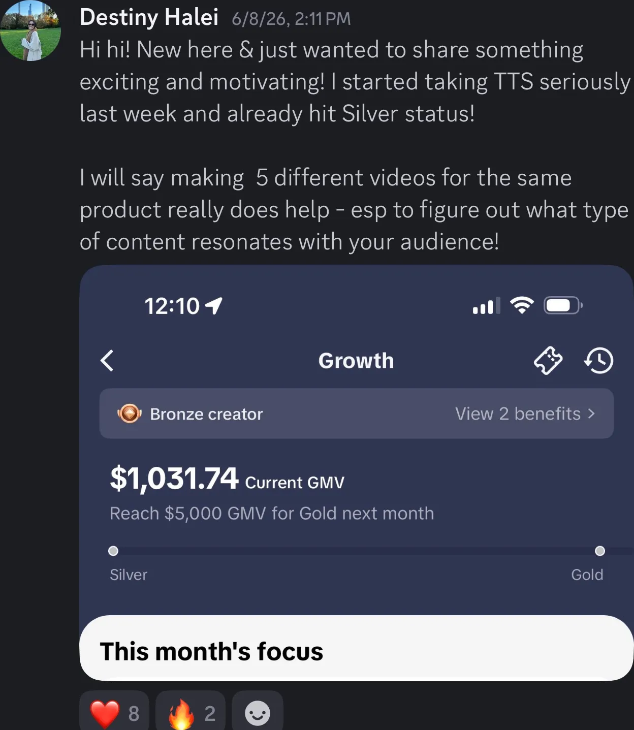 Client review screenshot