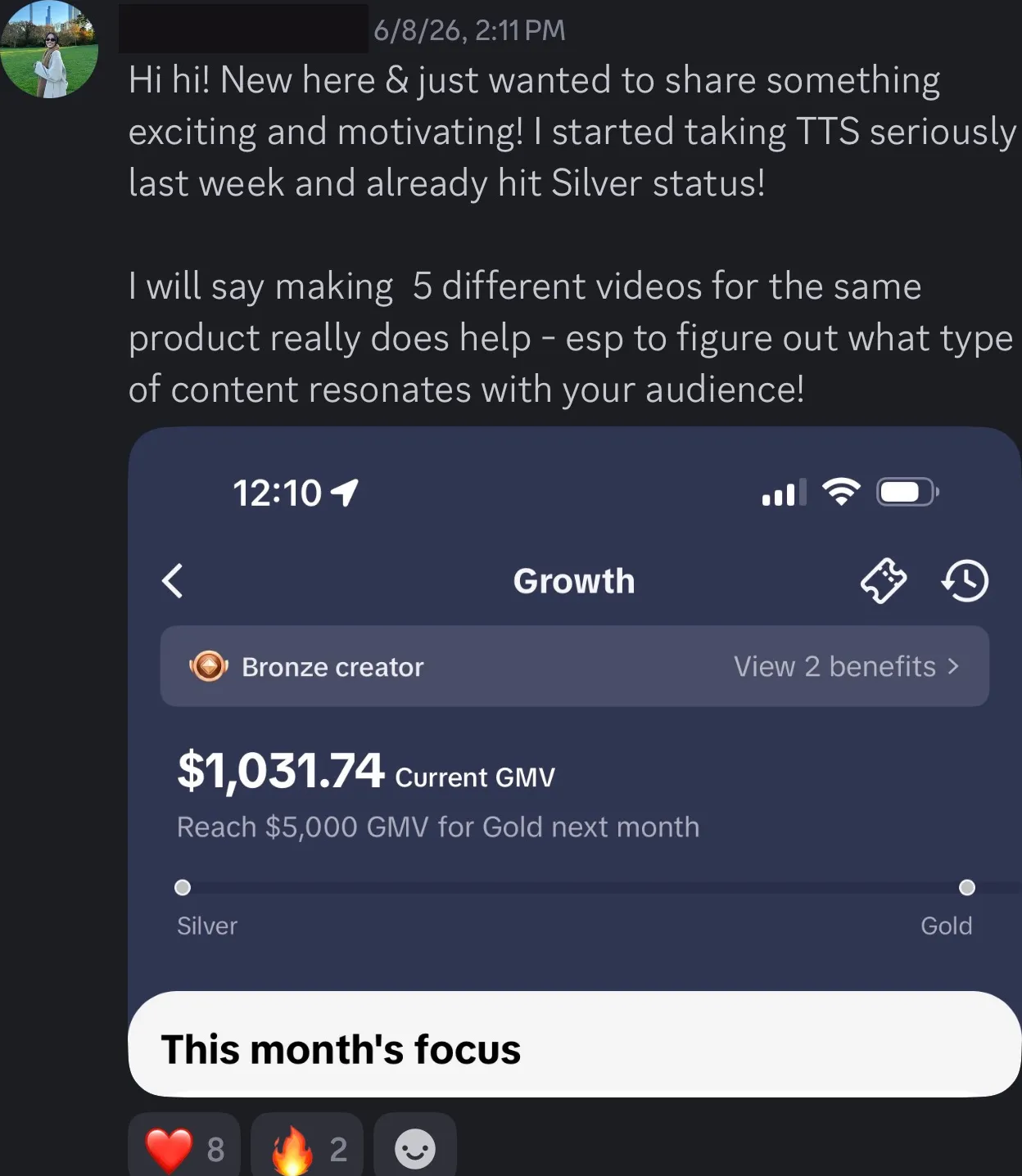 Client review screenshot