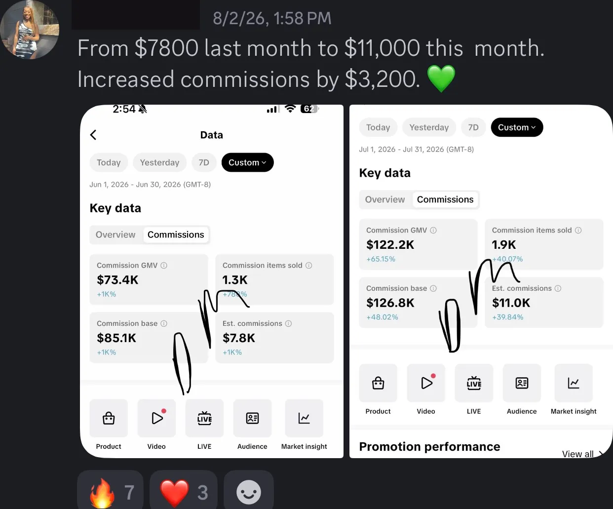 Client review screenshot
