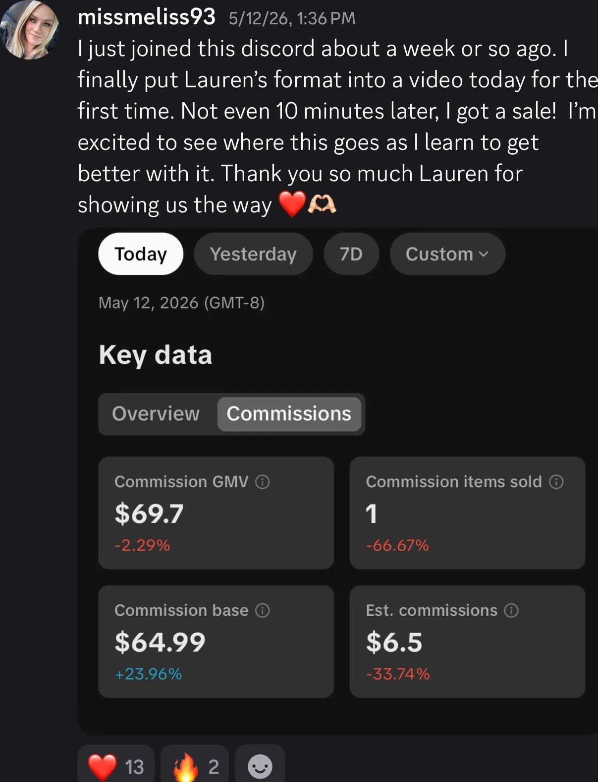 Client review screenshot