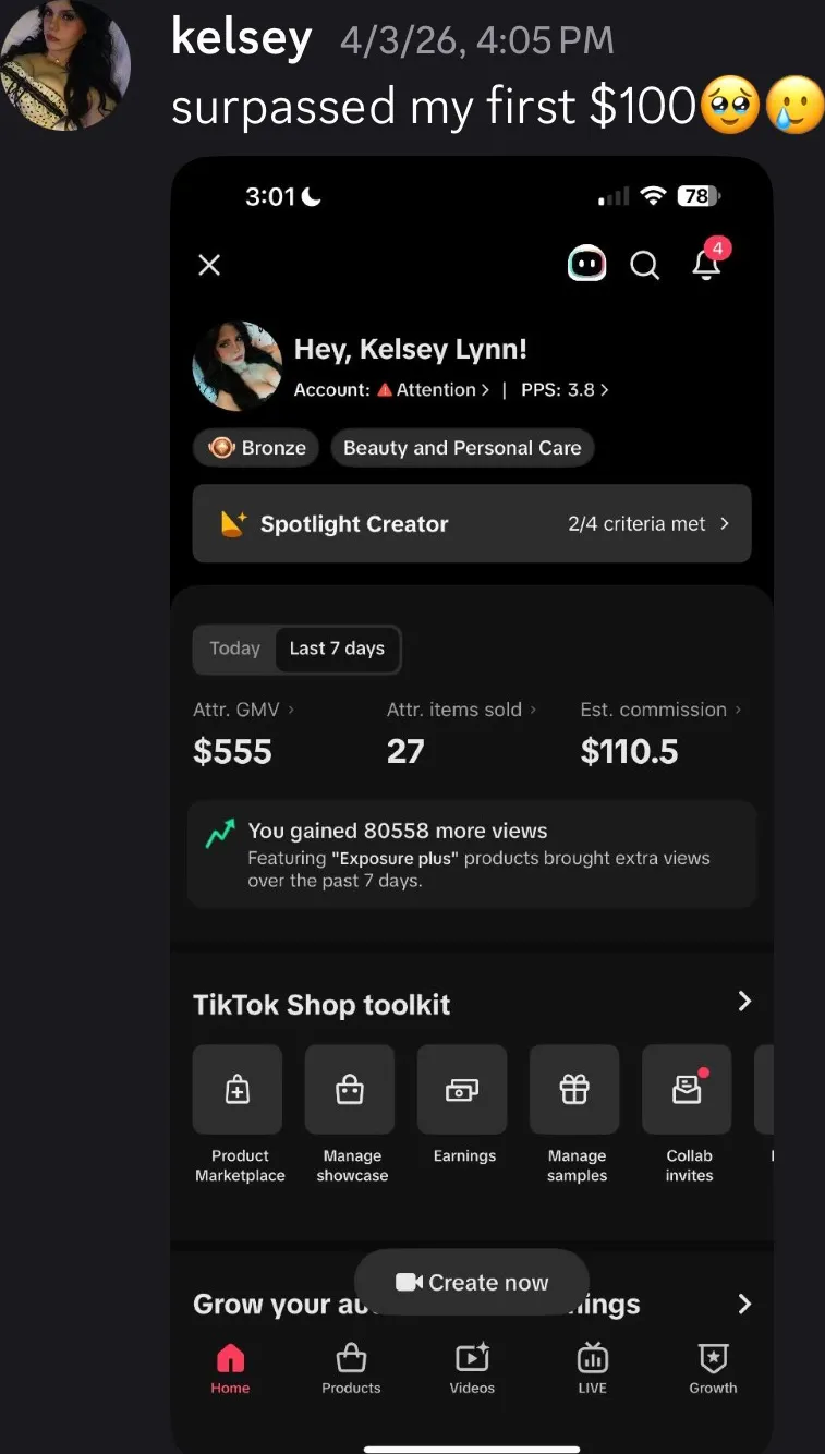Client review screenshot