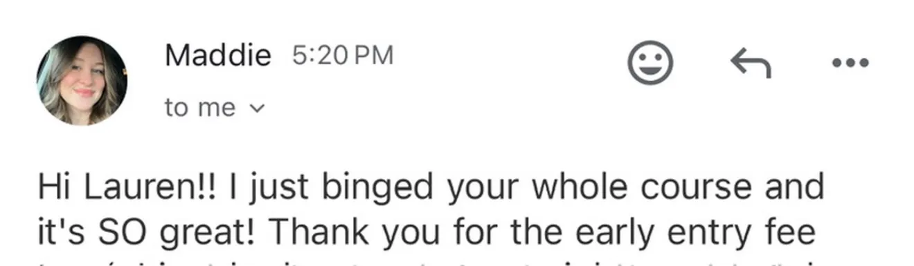 Client review screenshot
