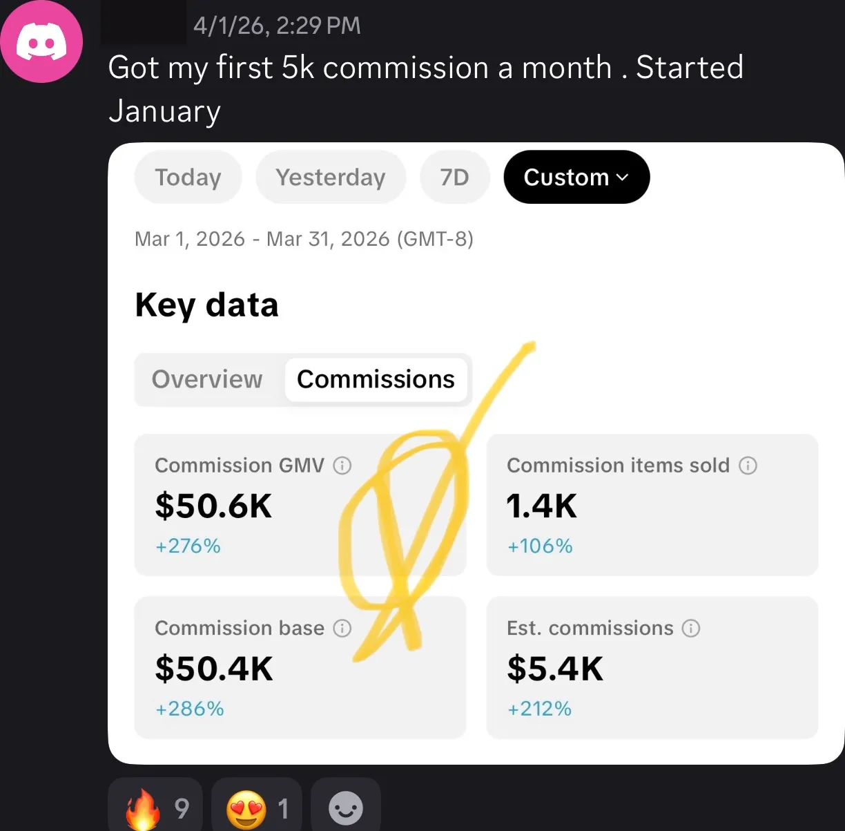 Client review screenshot