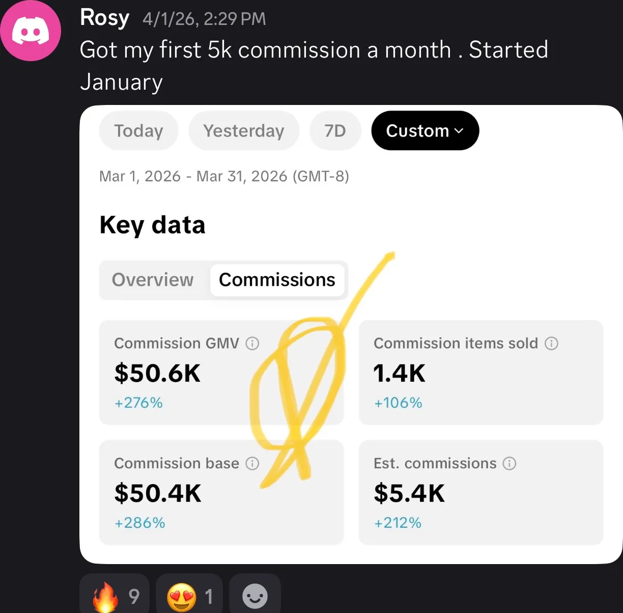 Client review screenshot
