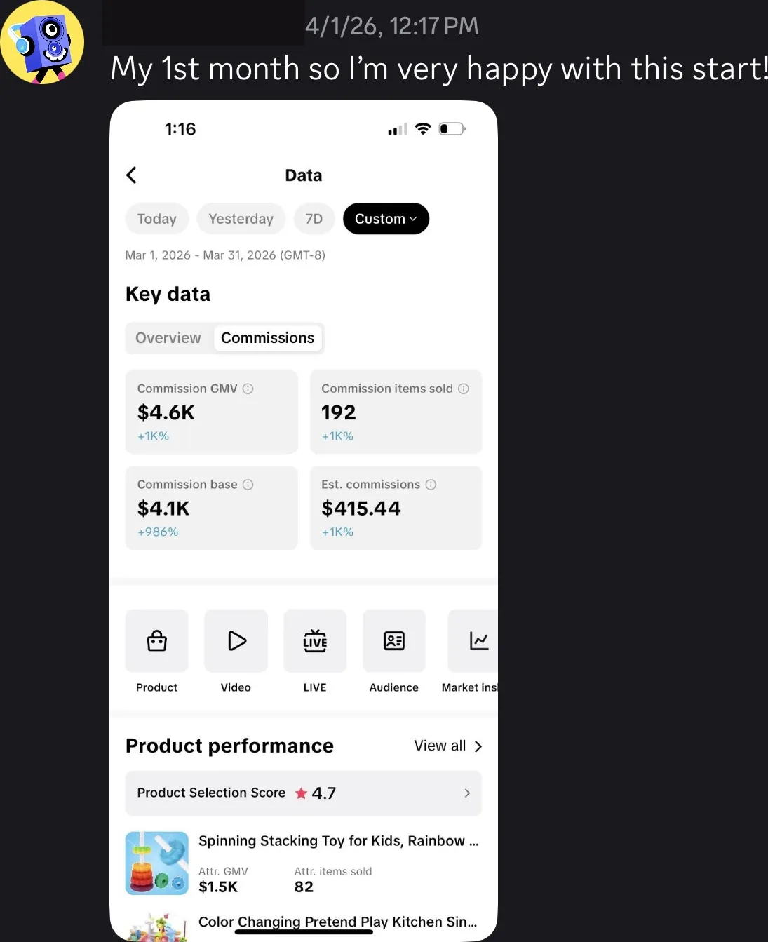 Client review screenshot