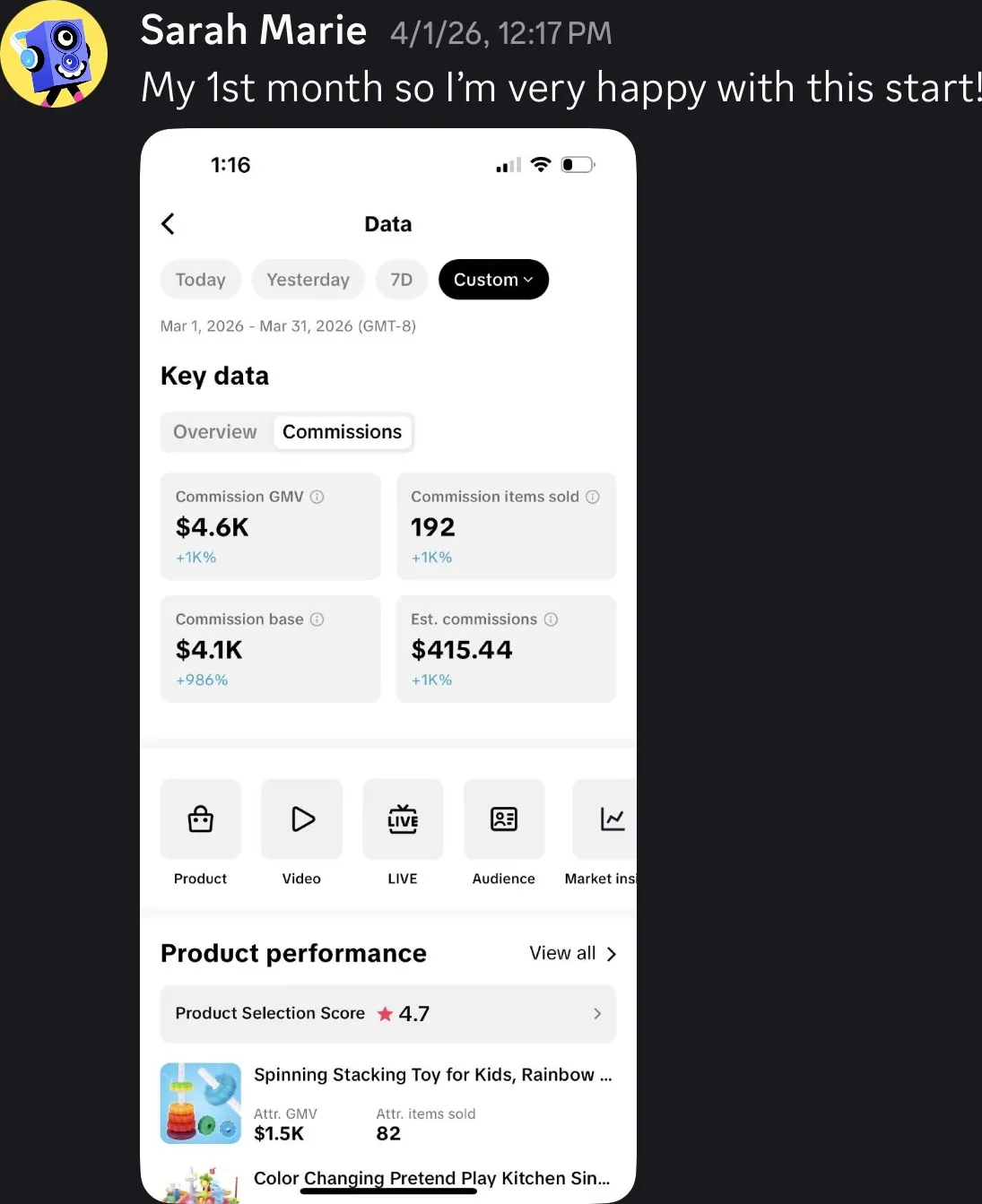 Client review screenshot