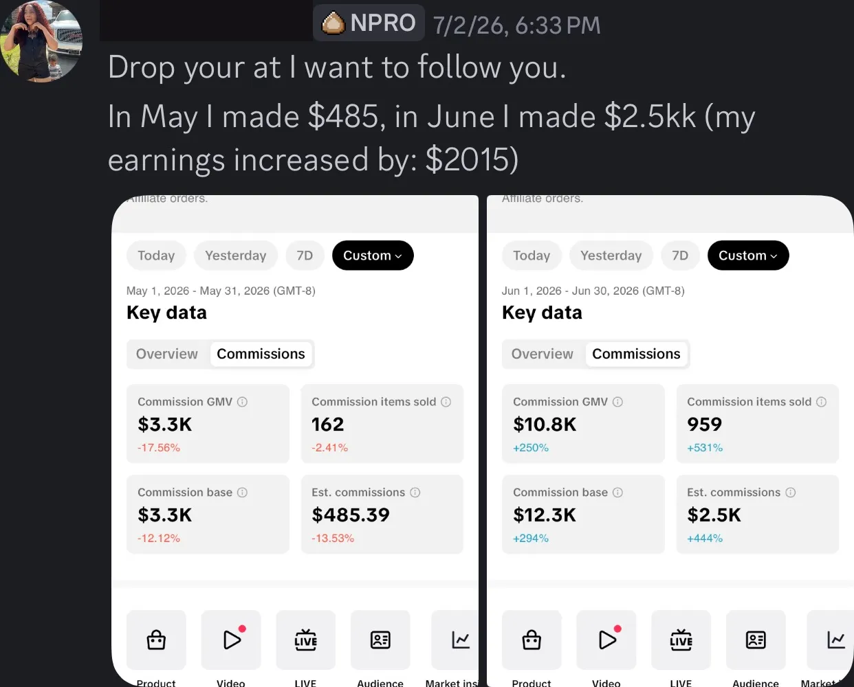 Client review screenshot