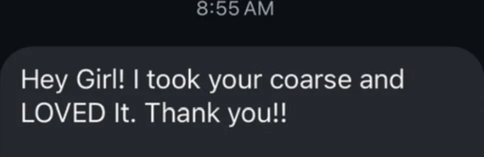 Client review screenshot