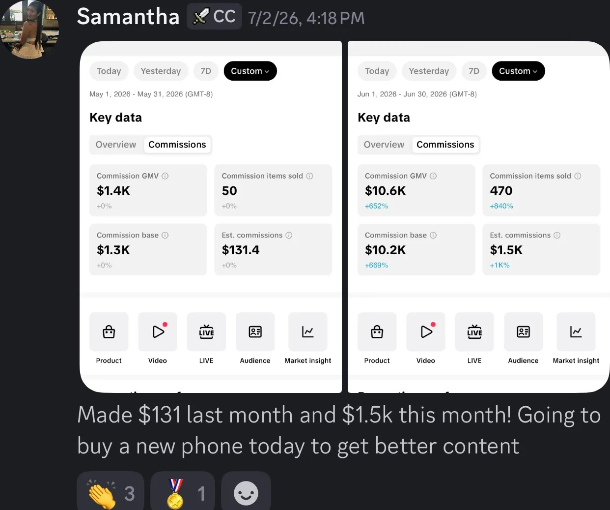 Client review screenshot