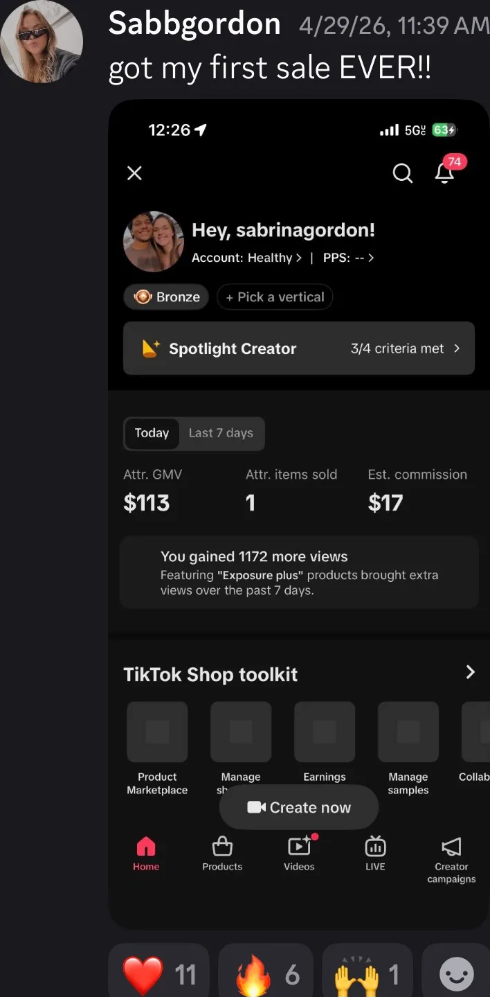 Client review screenshot
