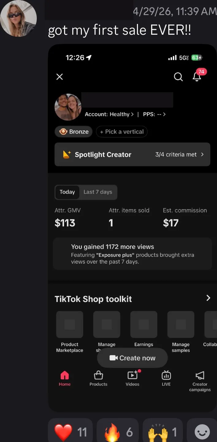 Client review screenshot