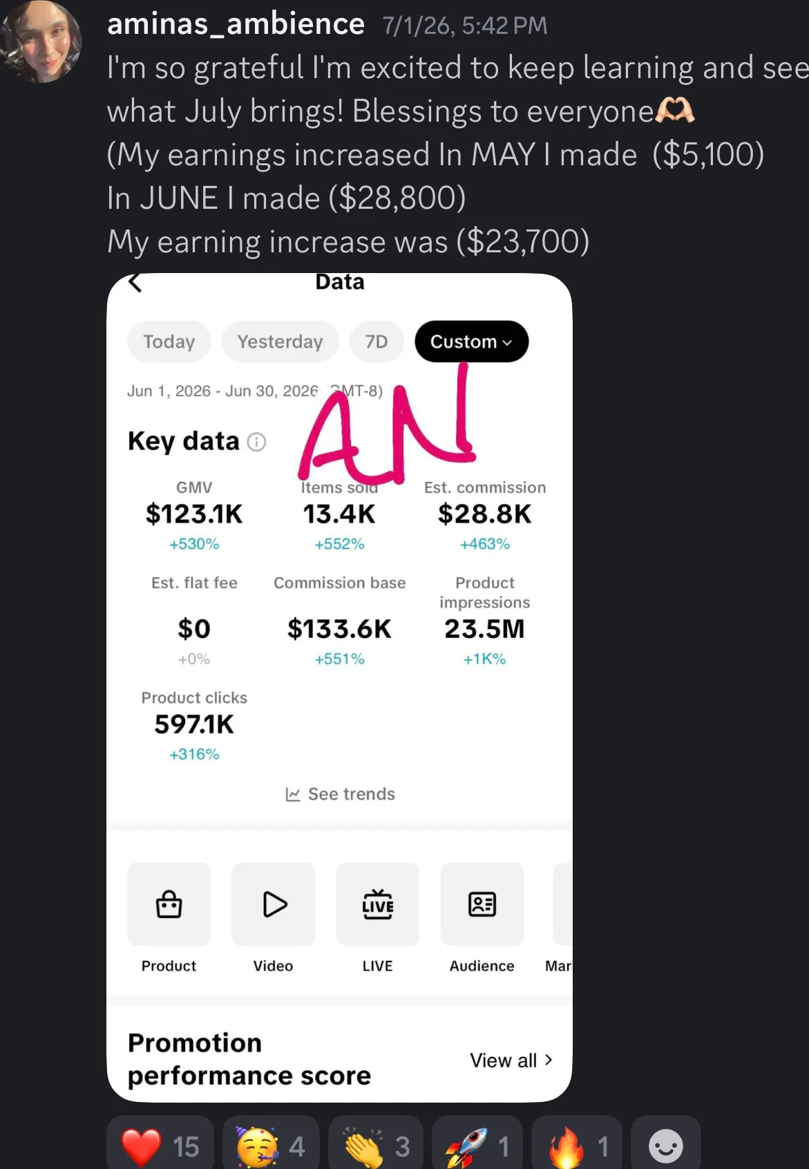 Client review screenshot