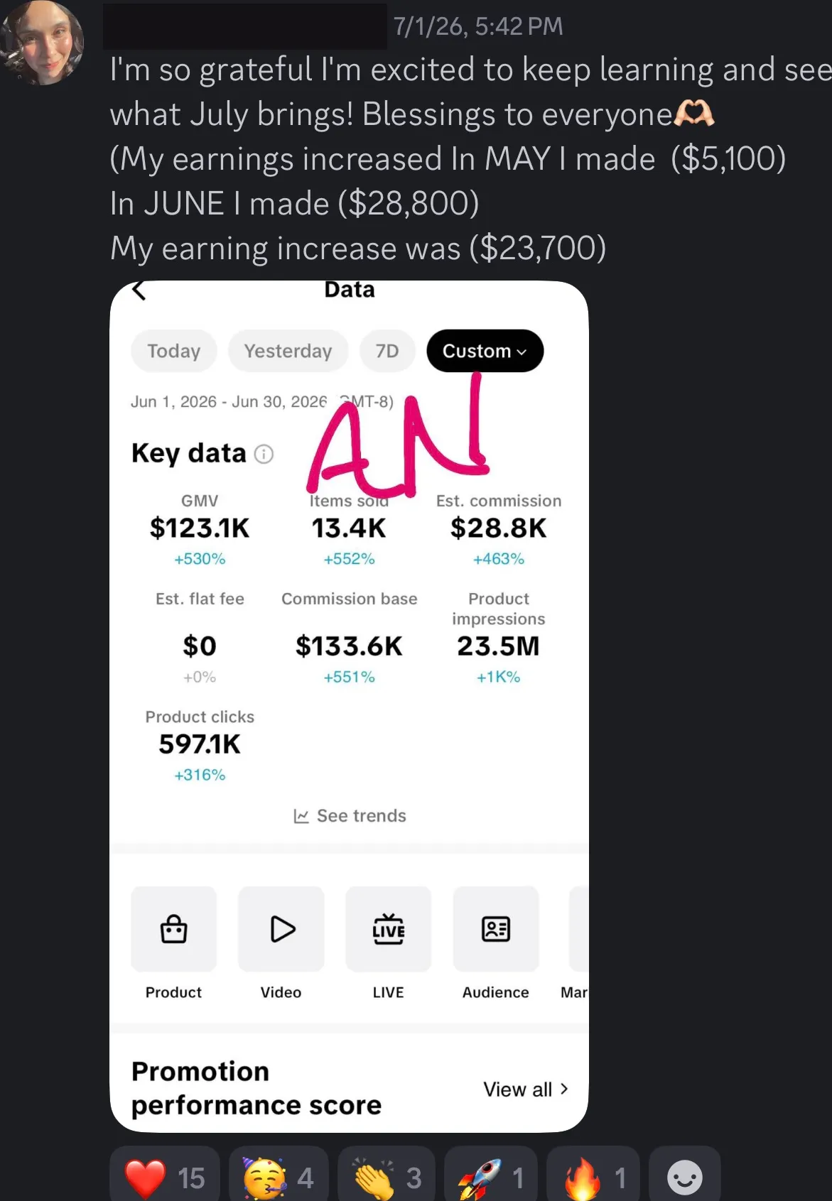 Client review screenshot