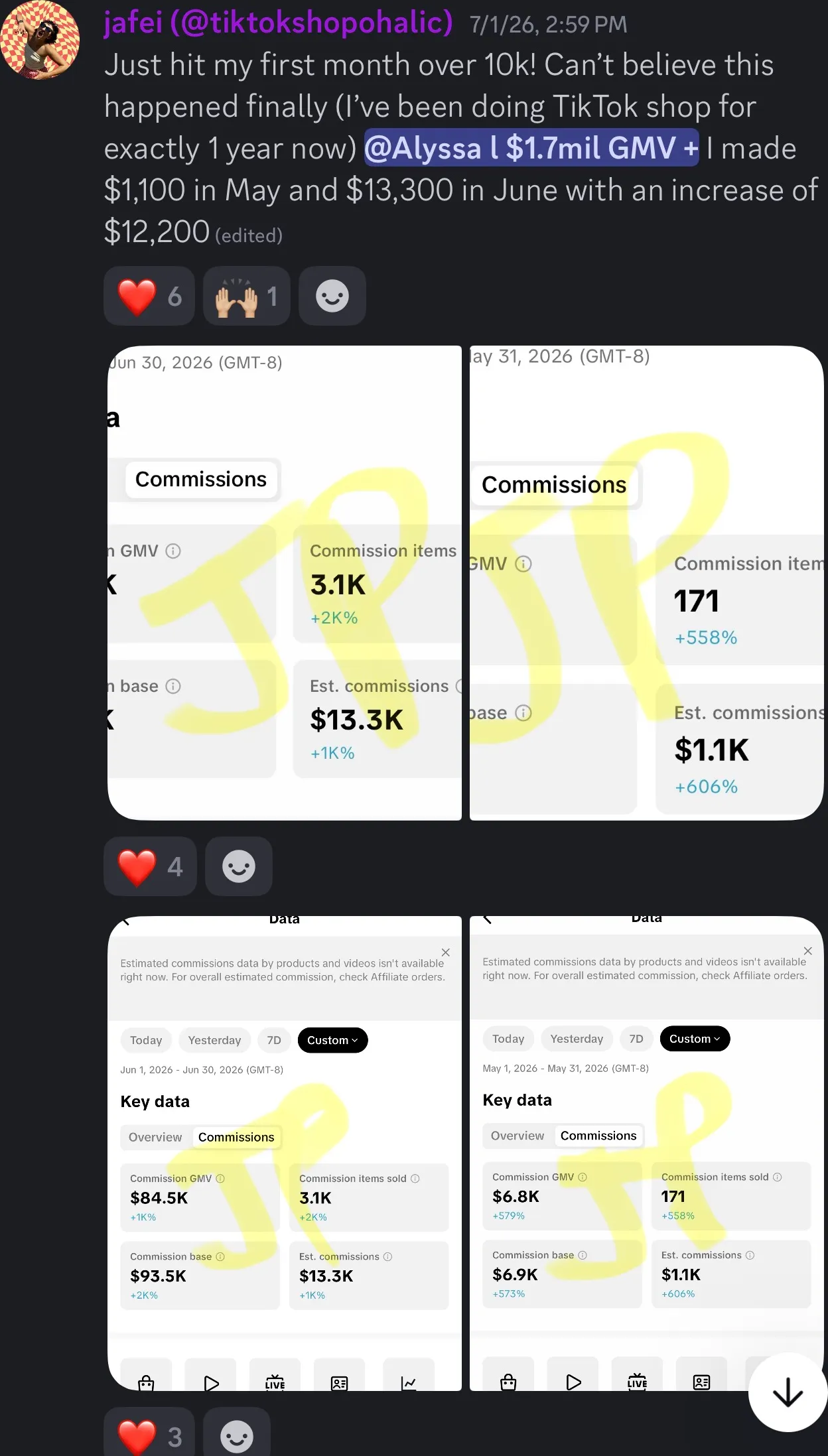 Client review screenshot