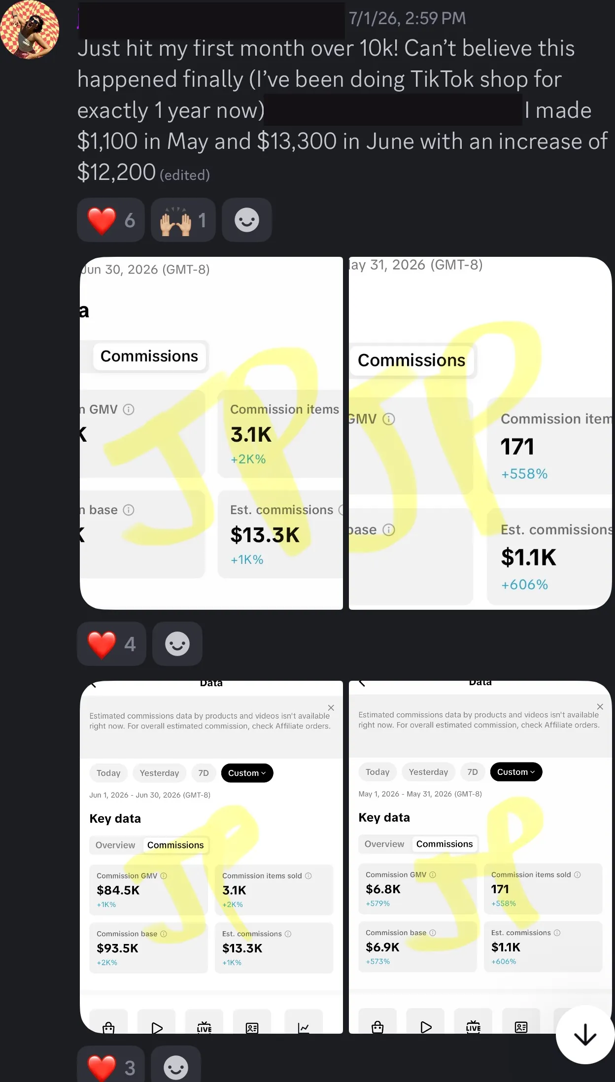 Client review screenshot