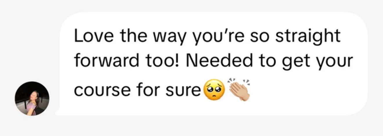 Client review screenshot