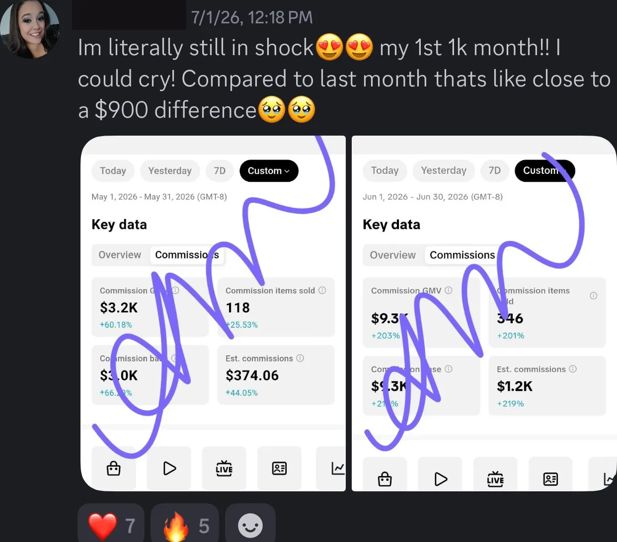 Client review screenshot