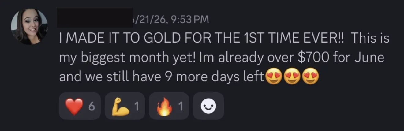 Client review screenshot