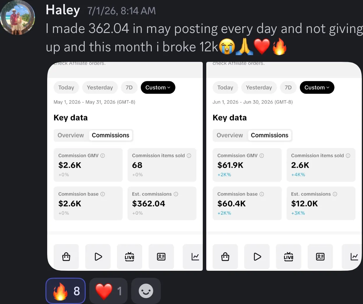 Client review screenshot