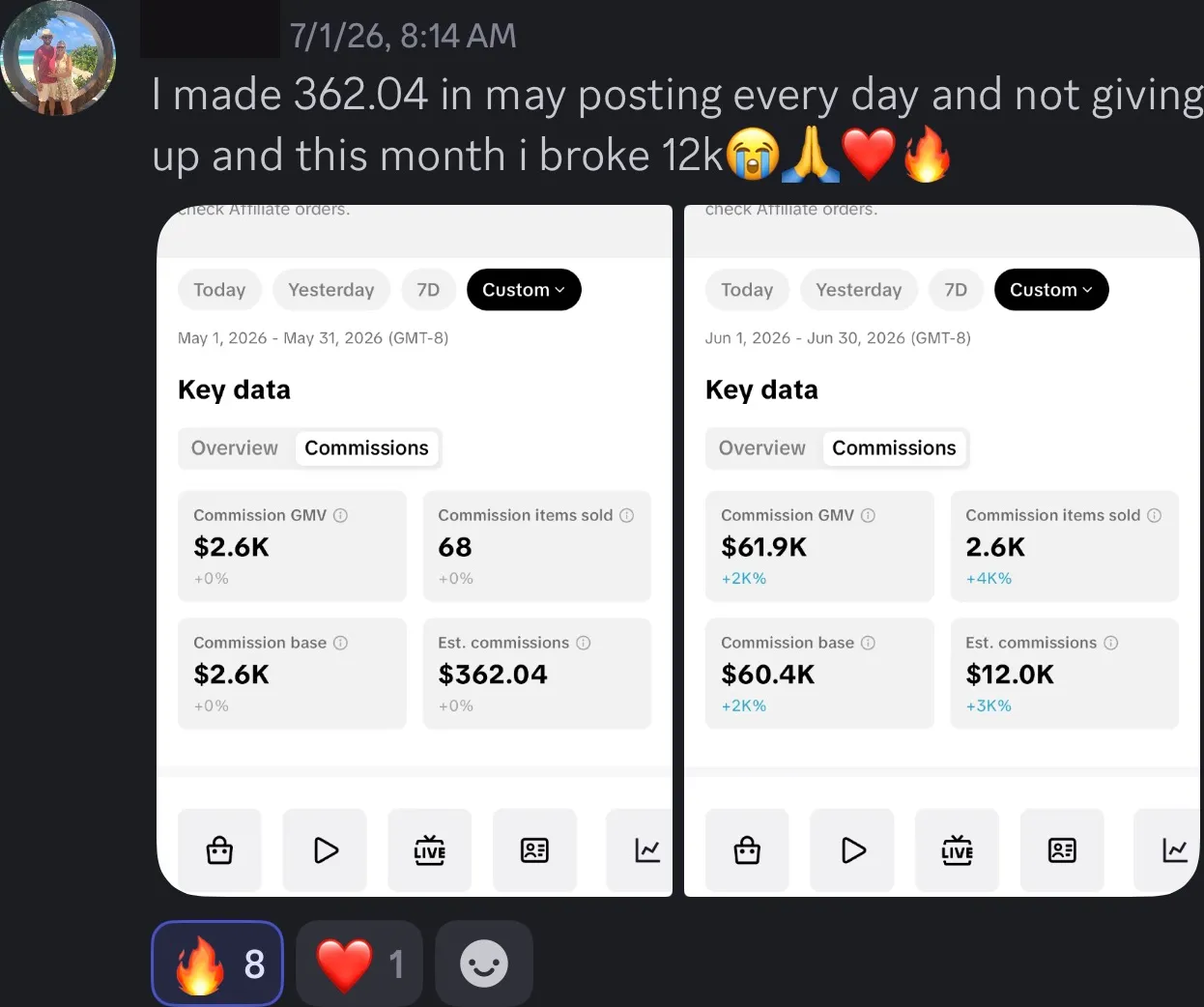 Client review screenshot