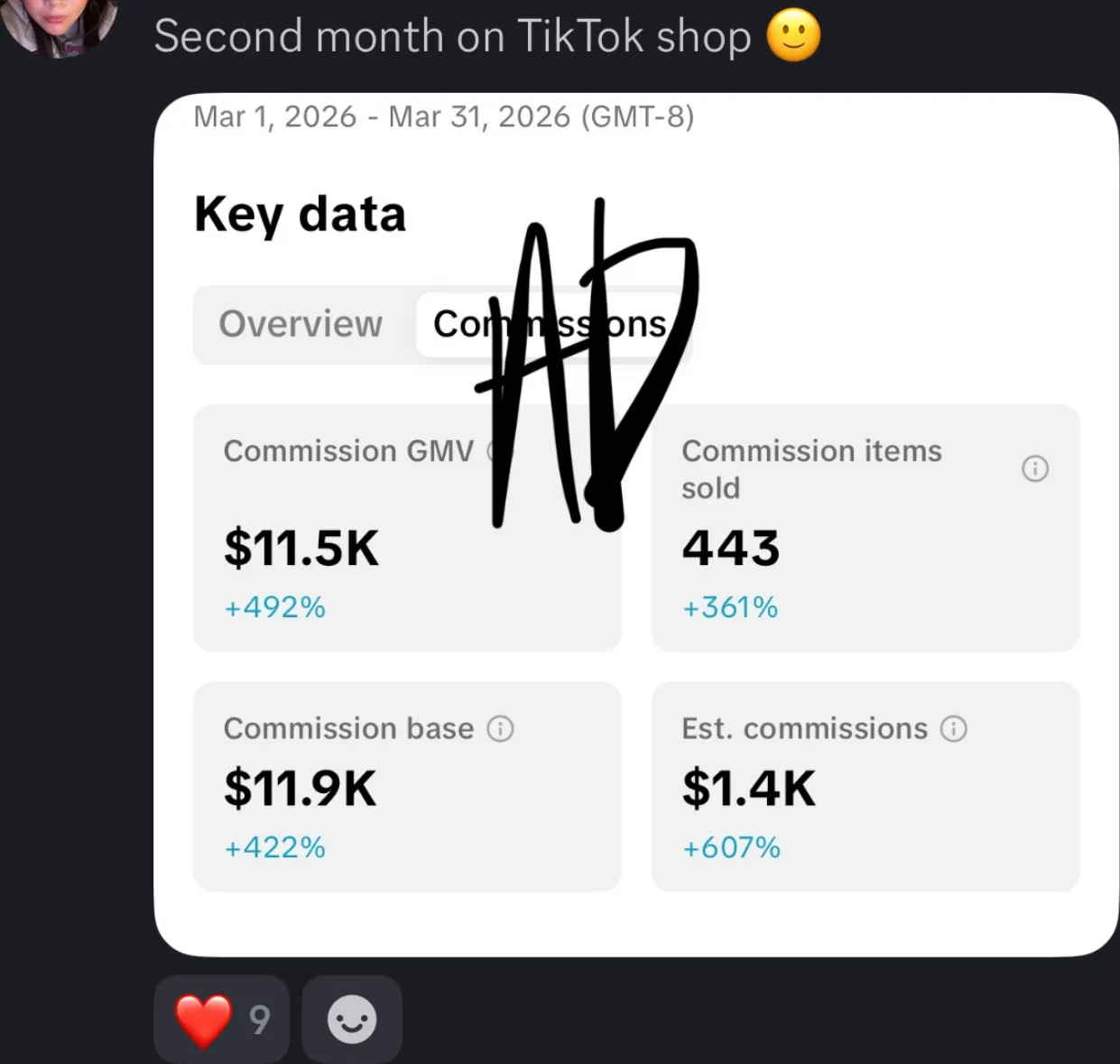 Client review screenshot