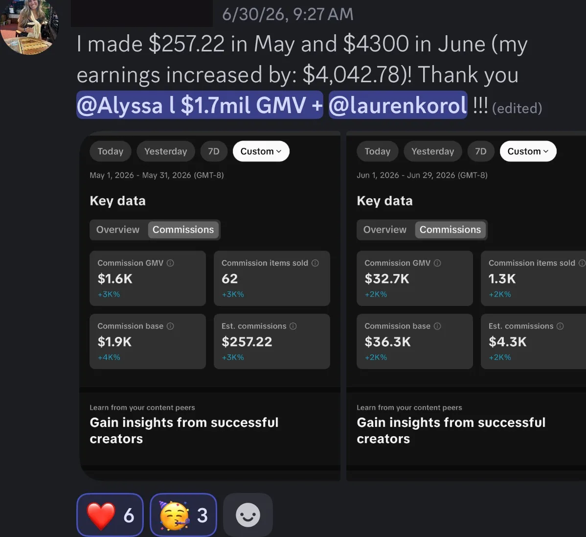 Client review screenshot