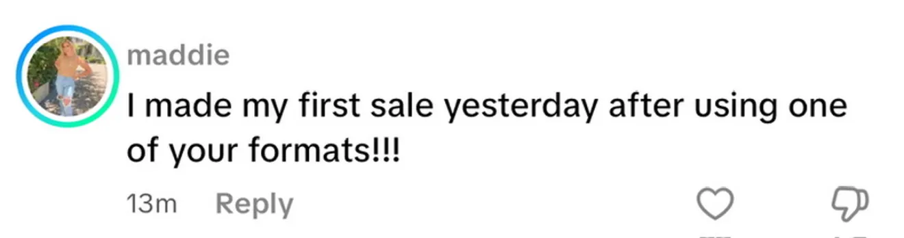 Client review screenshot