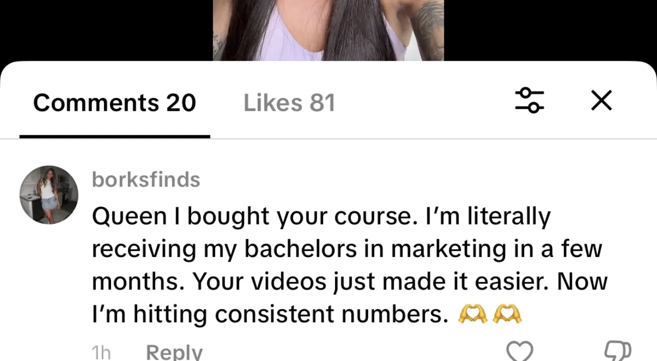 Client review screenshot