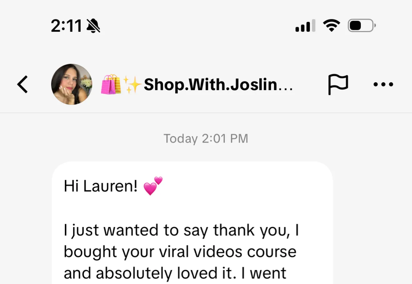 Client review screenshot