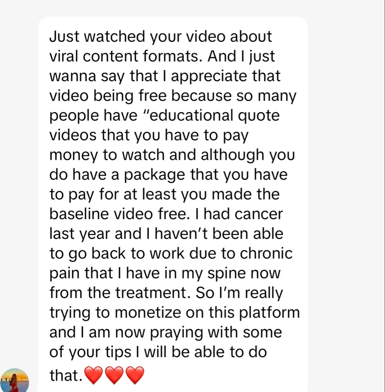 Client review screenshot