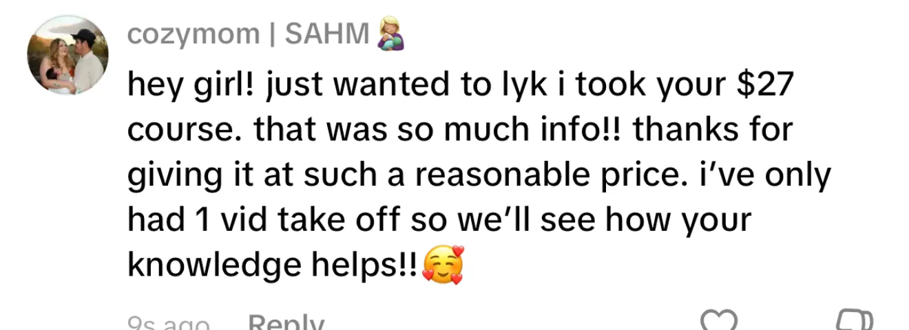 Client review screenshot