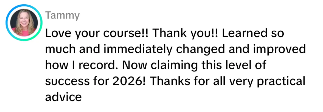 Client review screenshot