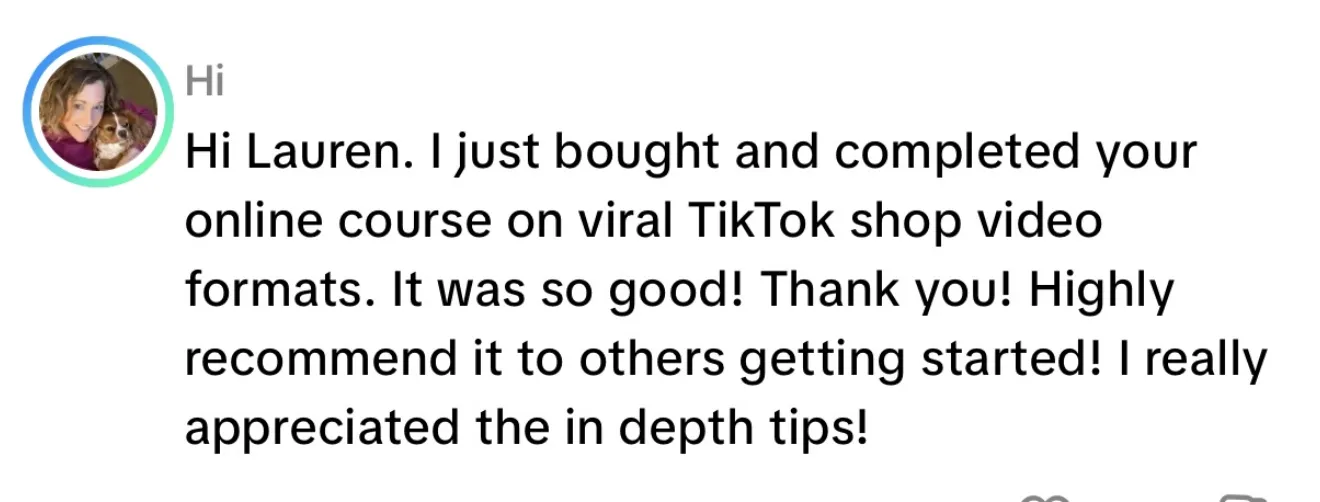 Client review screenshot