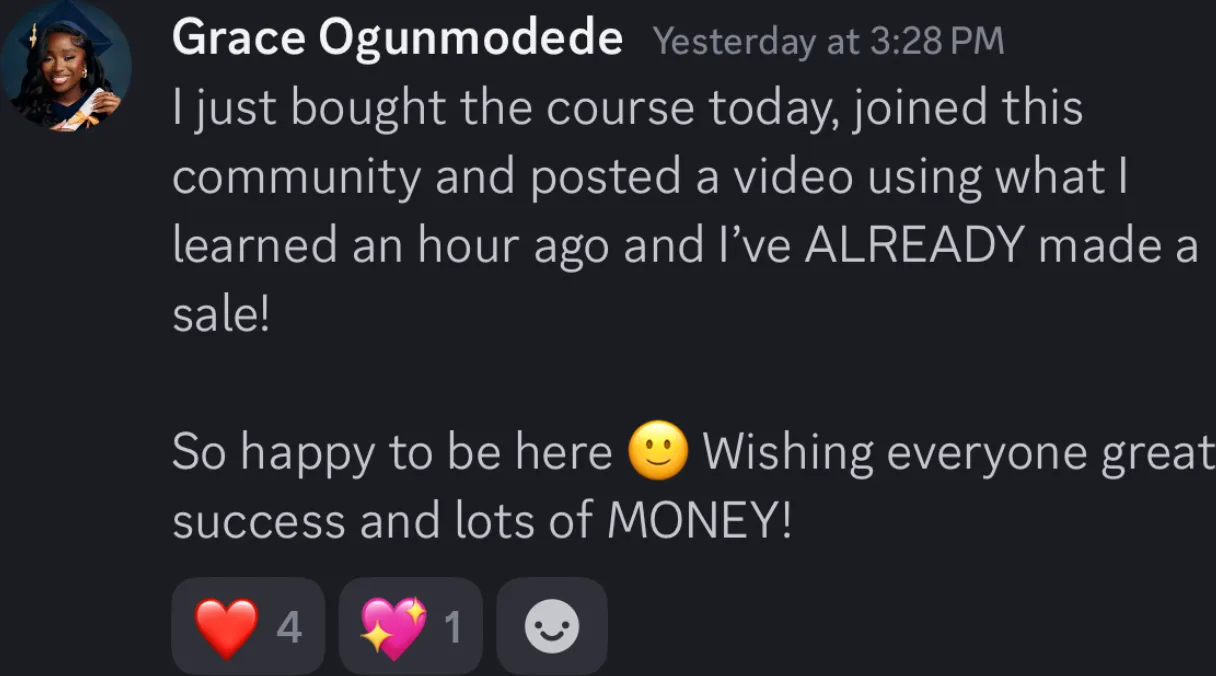 Client review screenshot