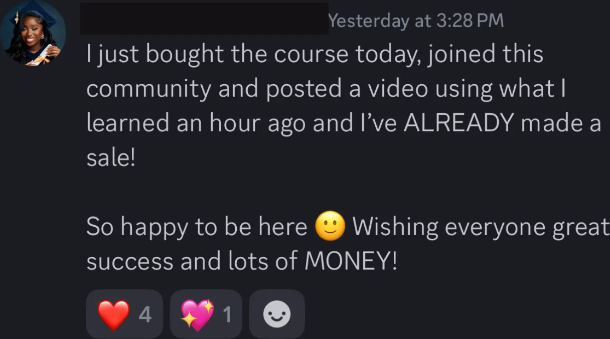 Client review screenshot