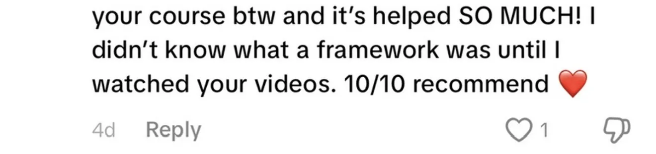 Client review screenshot