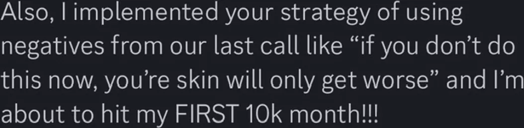 Client review screenshot