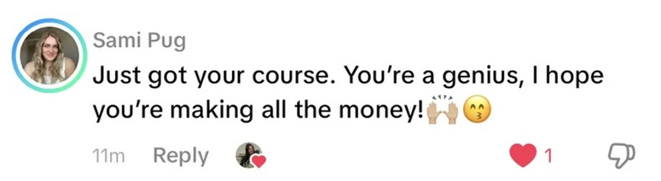 Client review screenshot