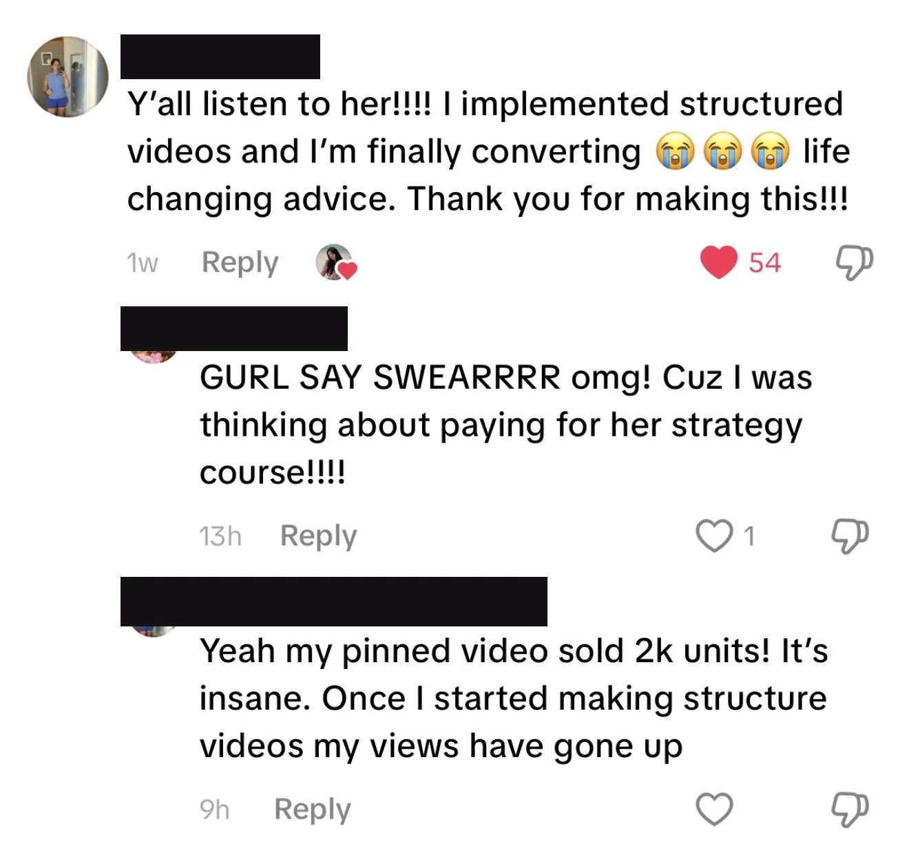 Client review screenshot