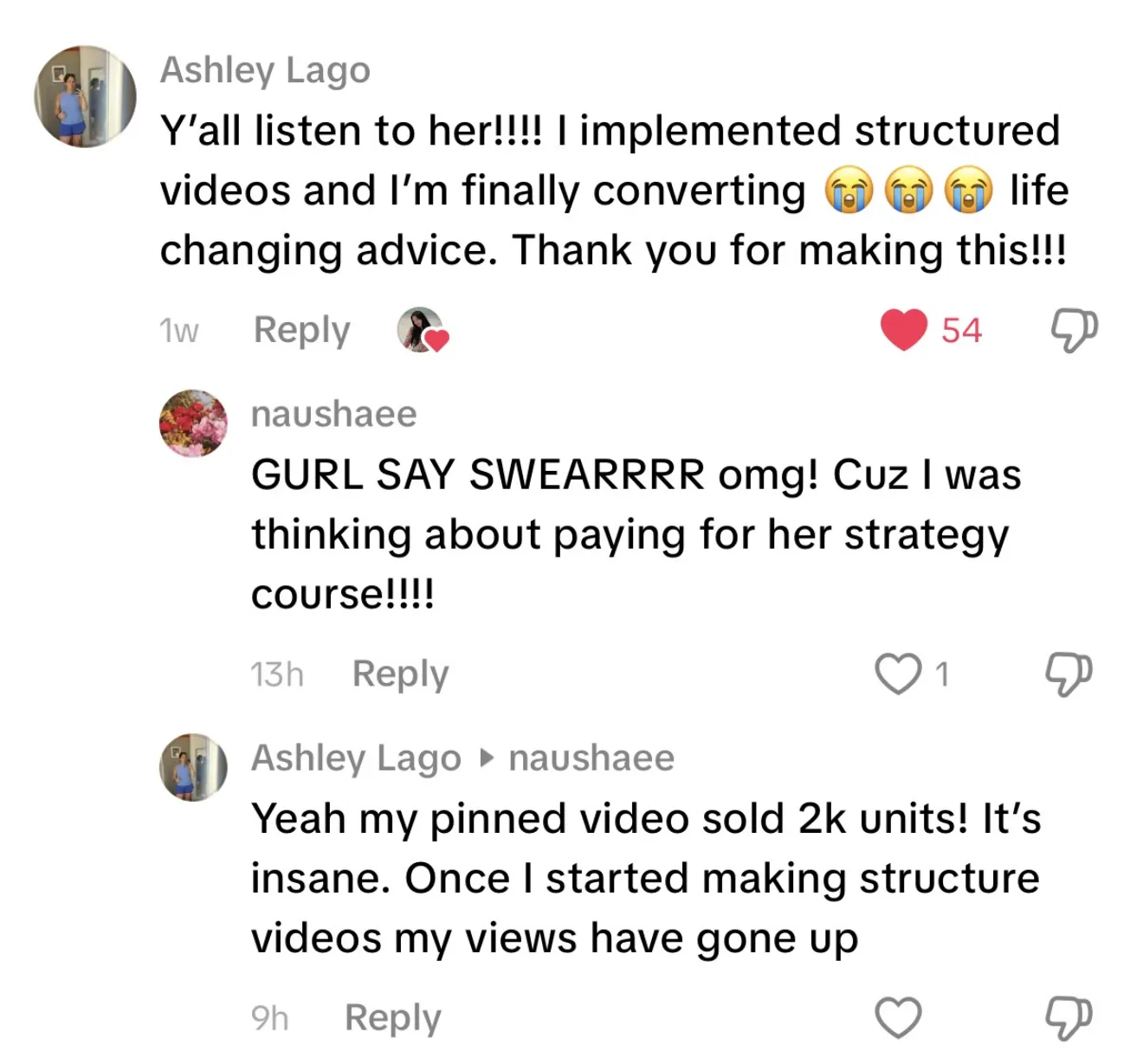 Client review screenshot