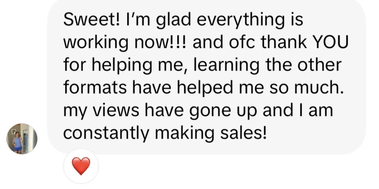 Client review screenshot