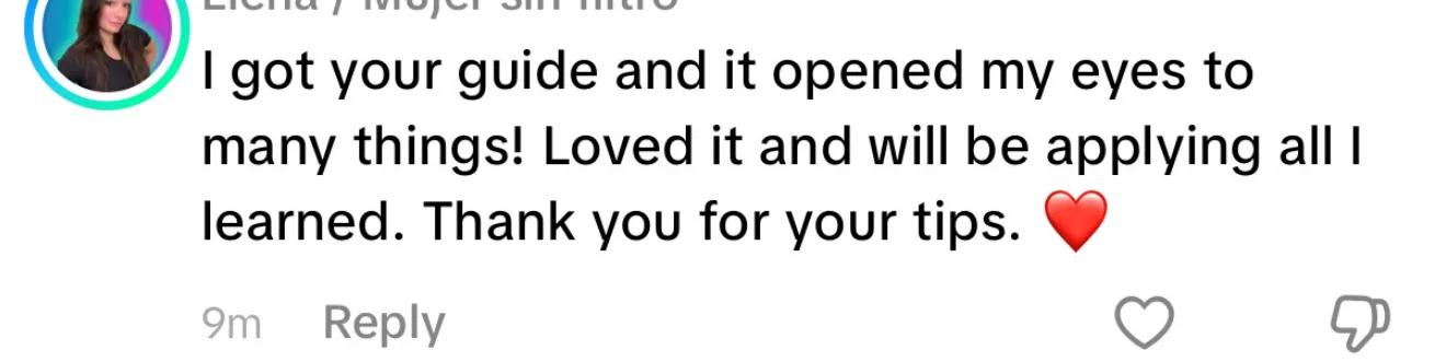 Client review screenshot