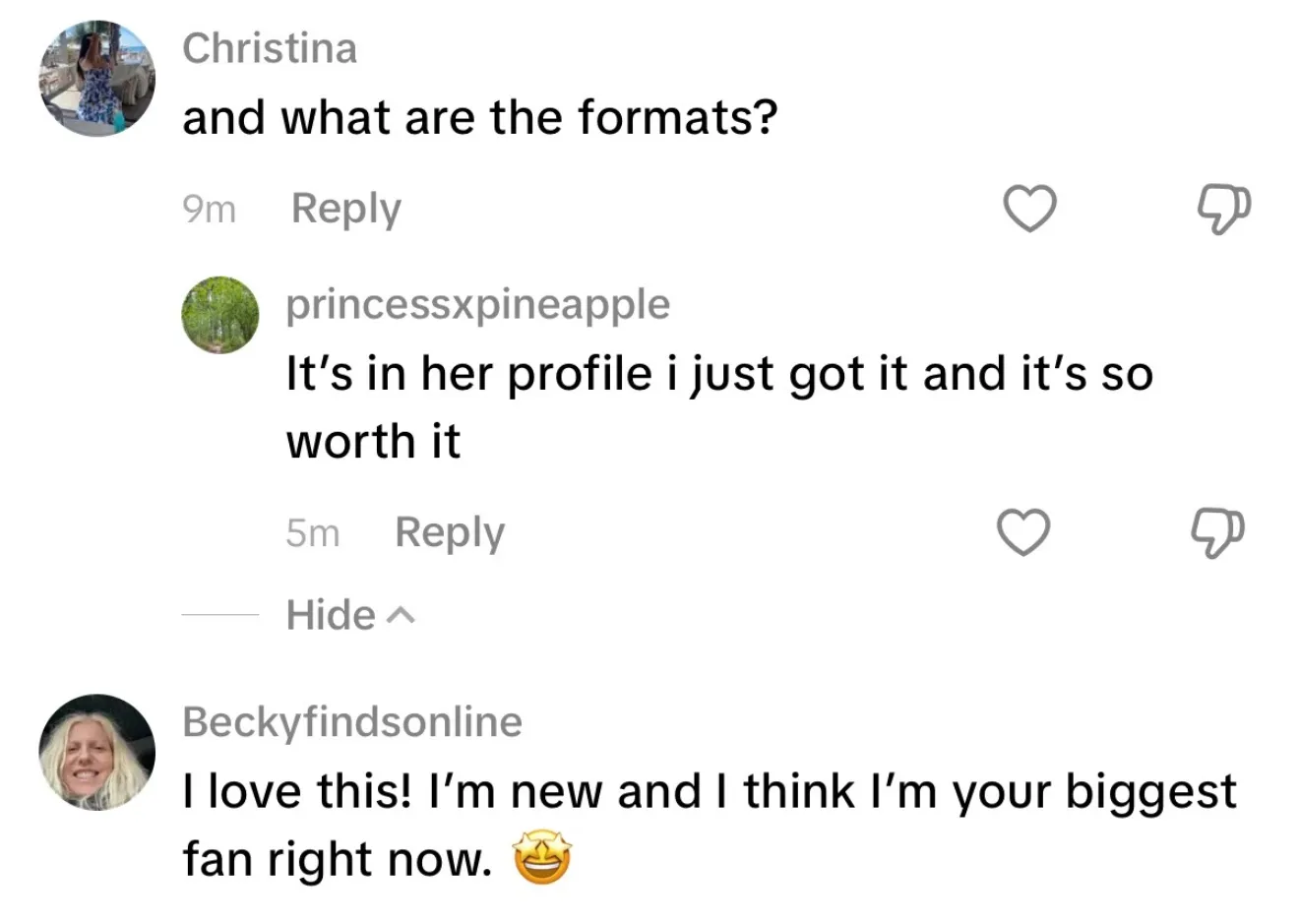 Client review screenshot