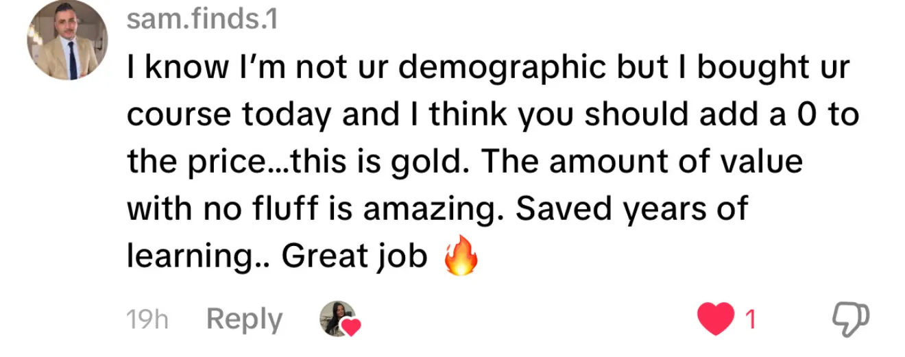 Client review screenshot
