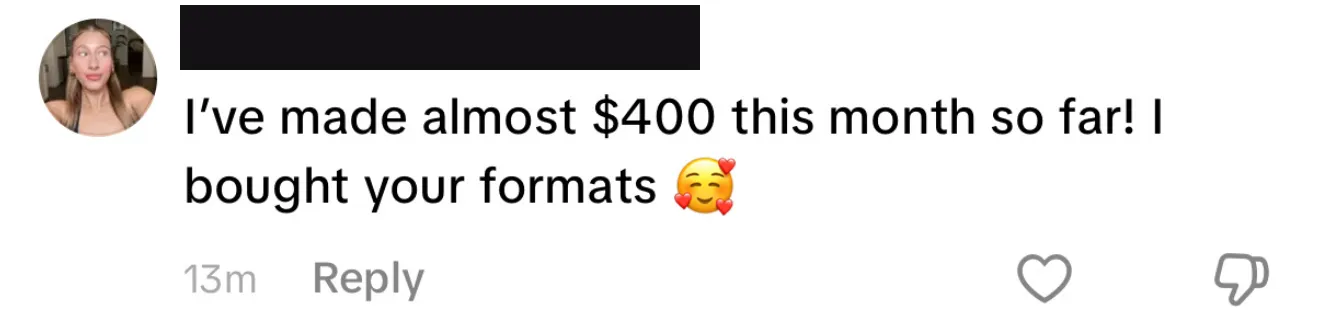 Client review screenshot