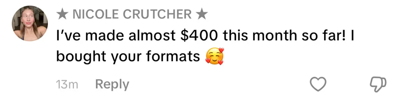 Client review screenshot