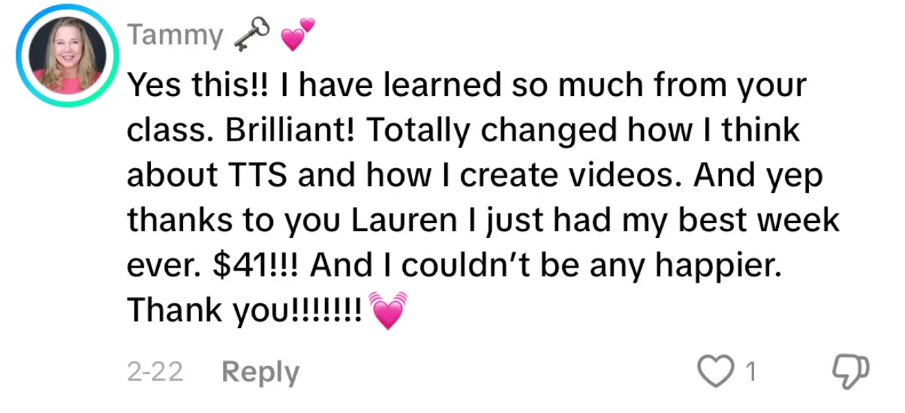 Client review screenshot