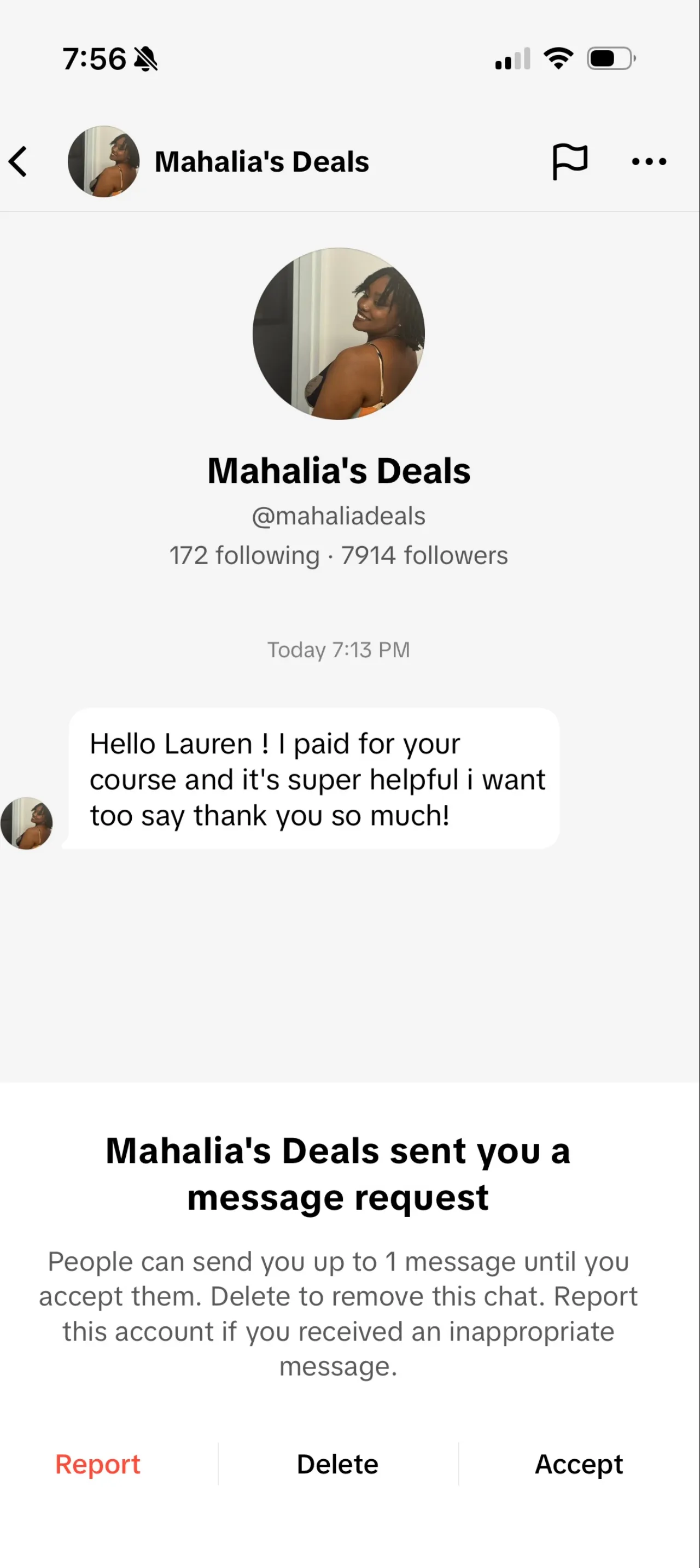 Client review screenshot